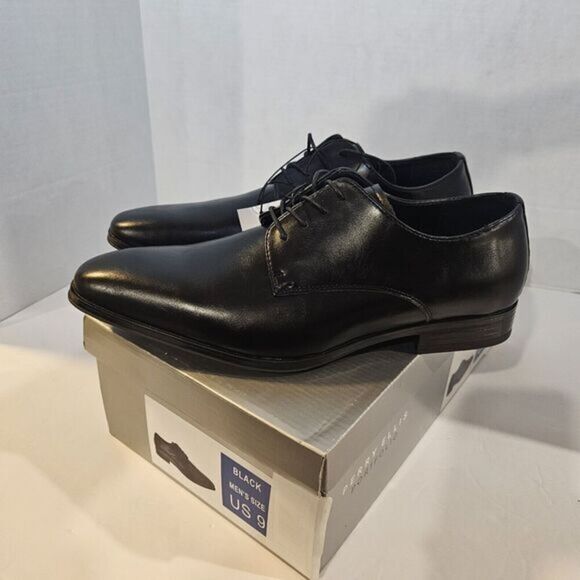 Perry Ellis Men’s Leather Oxford Lace-Up Dress or‎ Casual Shoe Black / Size 9 main image 11